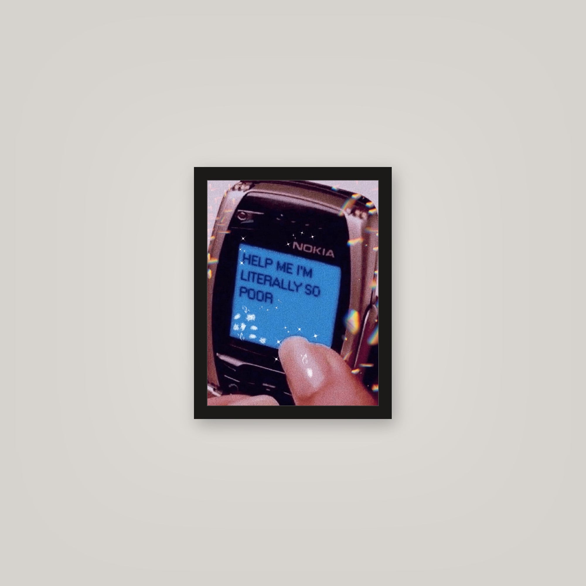 [auto-mockup] LITERALLY POOR POSTER - 11 x 14in.