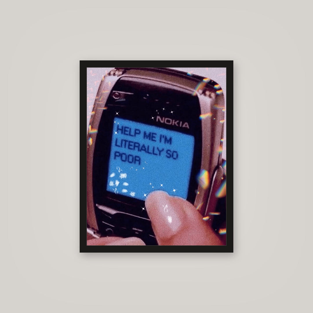 [auto-mockup] LITERALLY POOR POSTER - 16 x 20in.