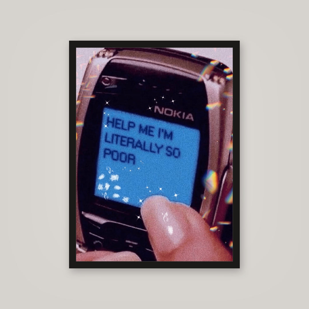 [auto-mockup] LITERALLY POOR POSTER - 18 x 24in.