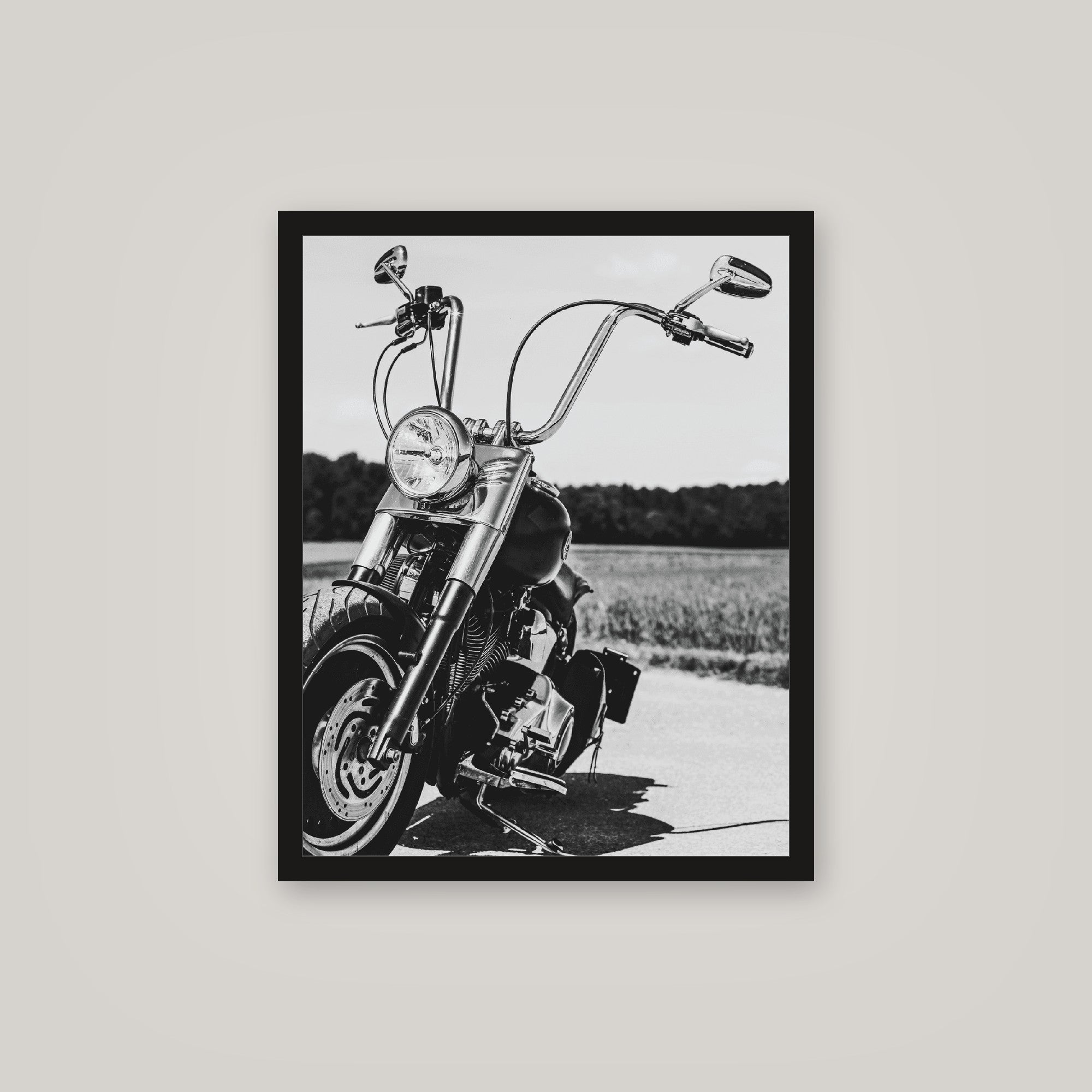 [auto-mockup] LONE MOTORCYCLE POSTER - 16 x 20in.
