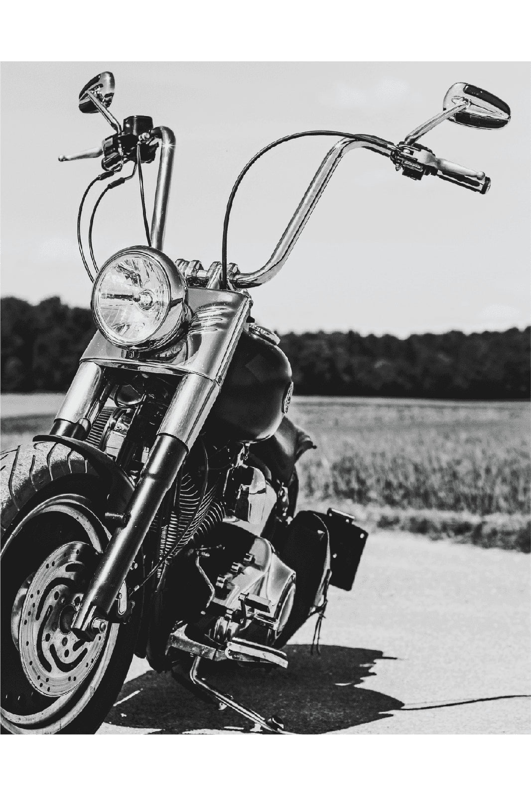 LONE MOTORCYCLE POSTER - PosterFi