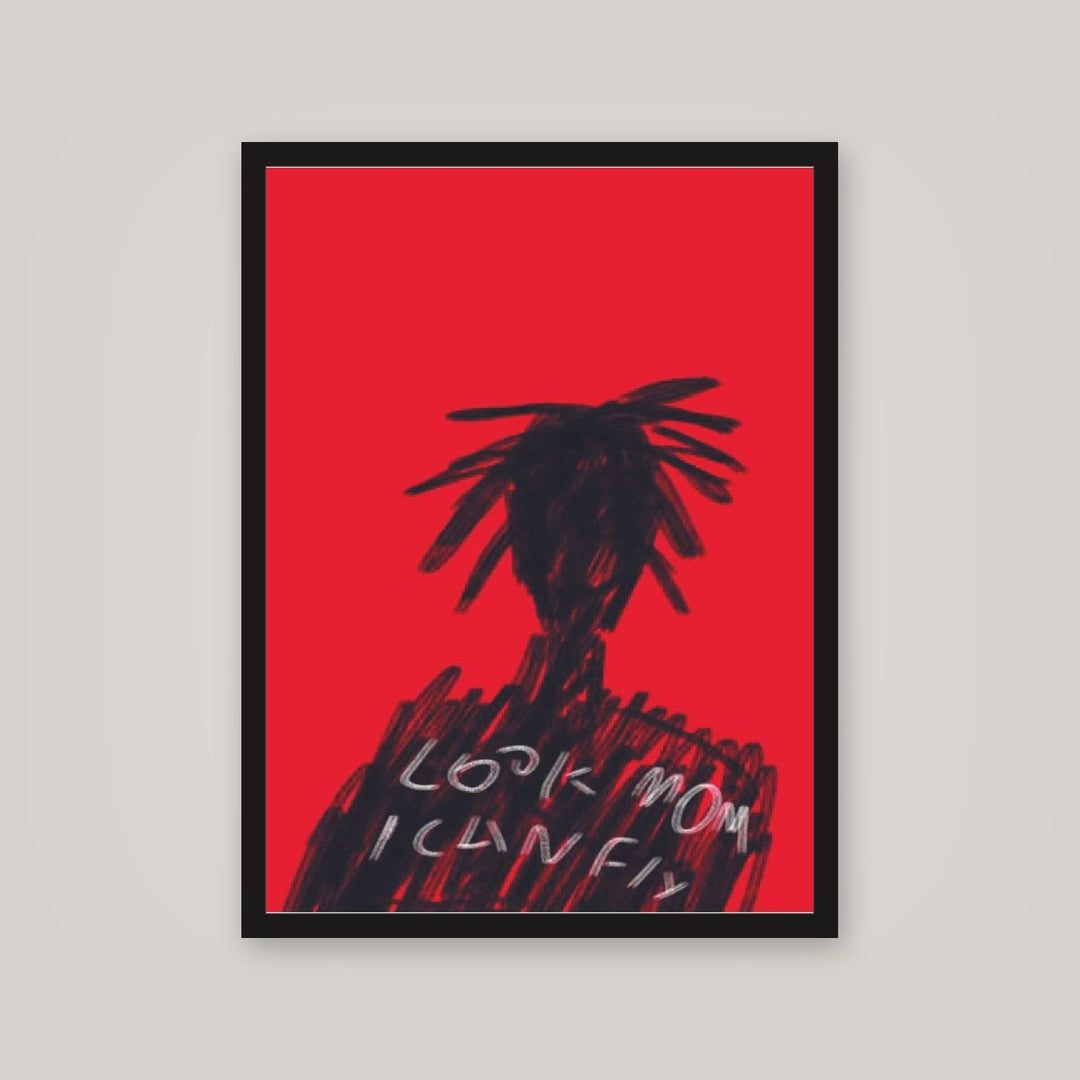 [auto-mockup] LOOK MOM IN RED POSTER - 18 x 24in.