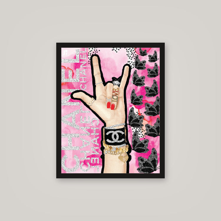 [auto-mockup] LOVE HAND POSTER - 16 x 20in.