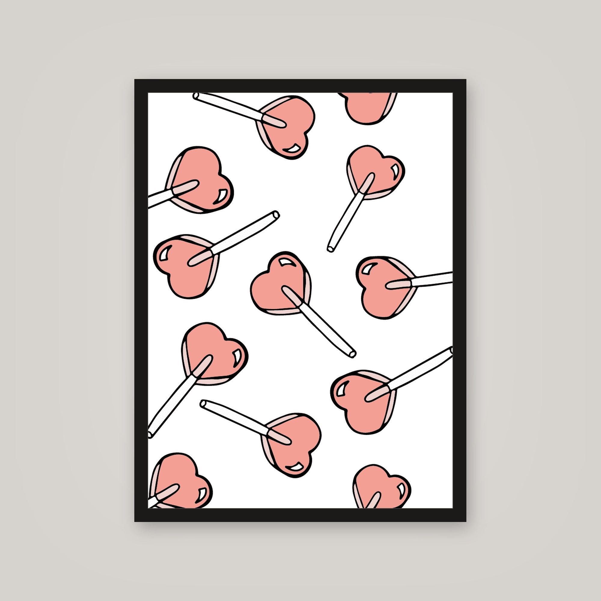[auto-mockup] LOVE LOLLIPOP POSTER - 18 x 24in.