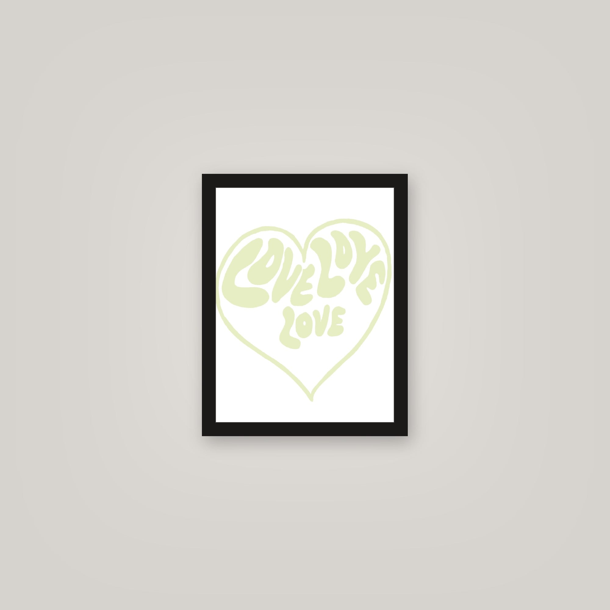 [auto-mockup] LOVE LOVE LOVE POSTER - 11 x 14in.