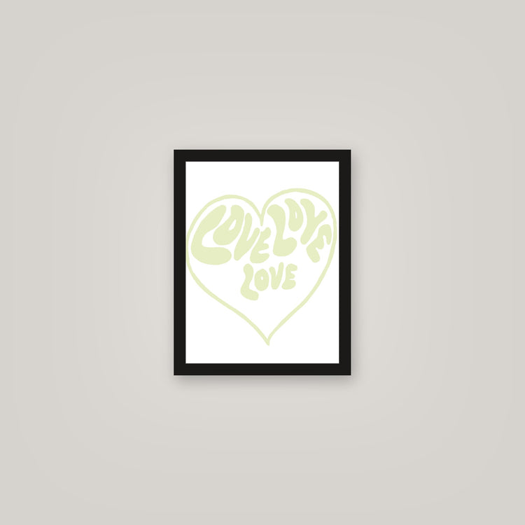 [auto-mockup] LOVE LOVE LOVE POSTER - 11 x 14in.