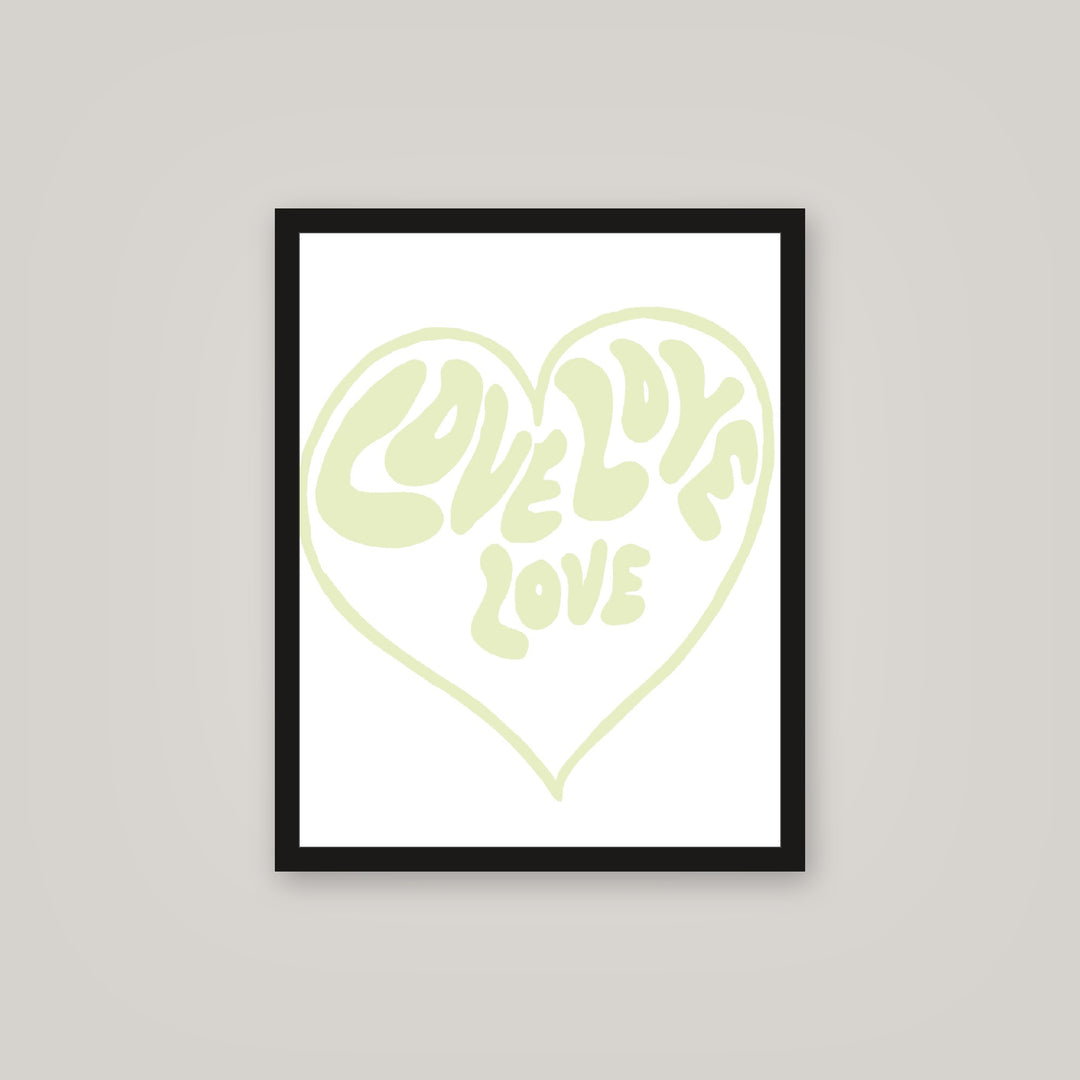 [auto-mockup] LOVE LOVE LOVE POSTER - 16 x 20in.