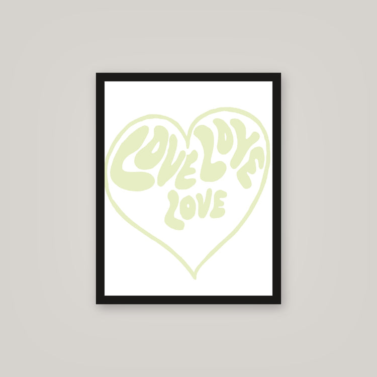 [auto-mockup] LOVE LOVE LOVE POSTER - 16 x 20in.