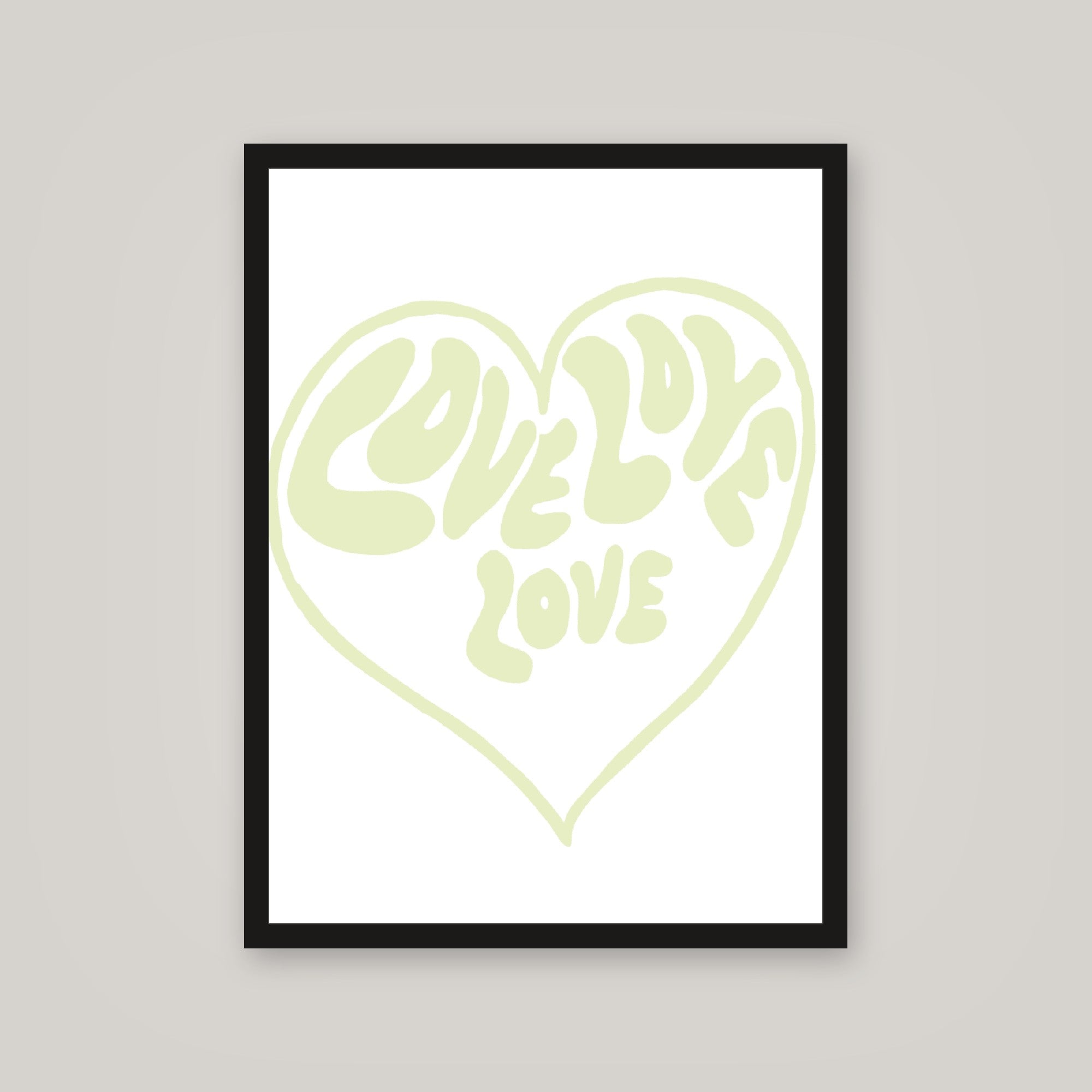 [auto-mockup] LOVE LOVE LOVE POSTER - 18 x 24in.
