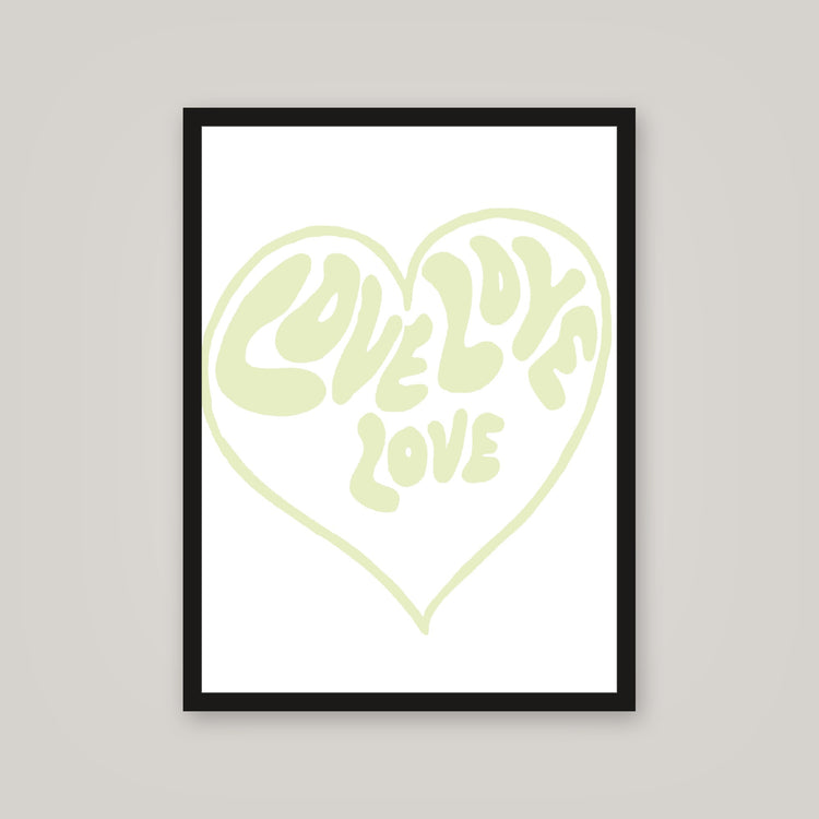 [auto-mockup] LOVE LOVE LOVE POSTER - 18 x 24in.