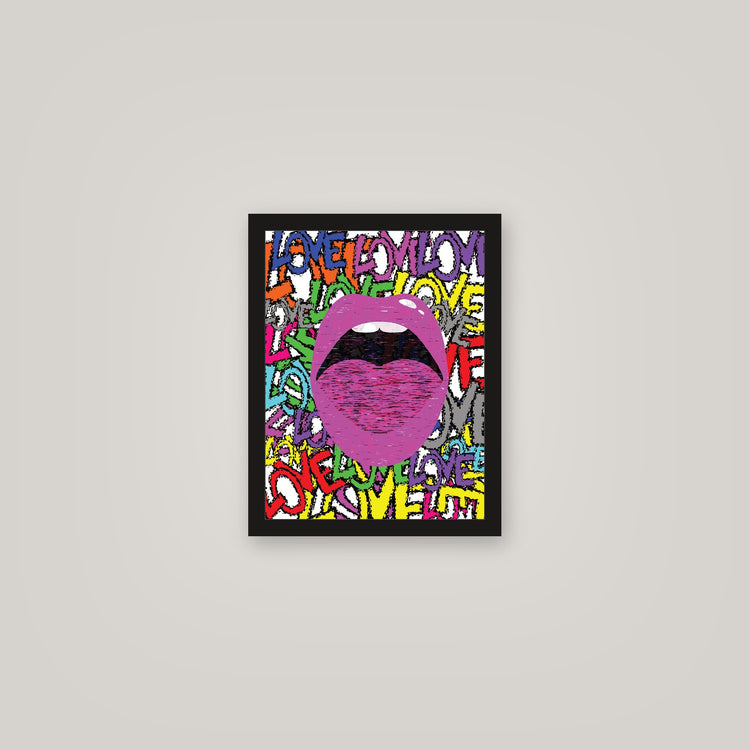 [auto-mockup] LOVE MOUTH POSTER - 11 x 14in.