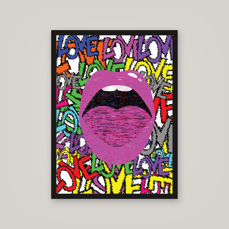 [auto-mockup] LOVE MOUTH POSTER - 18 x 24in.