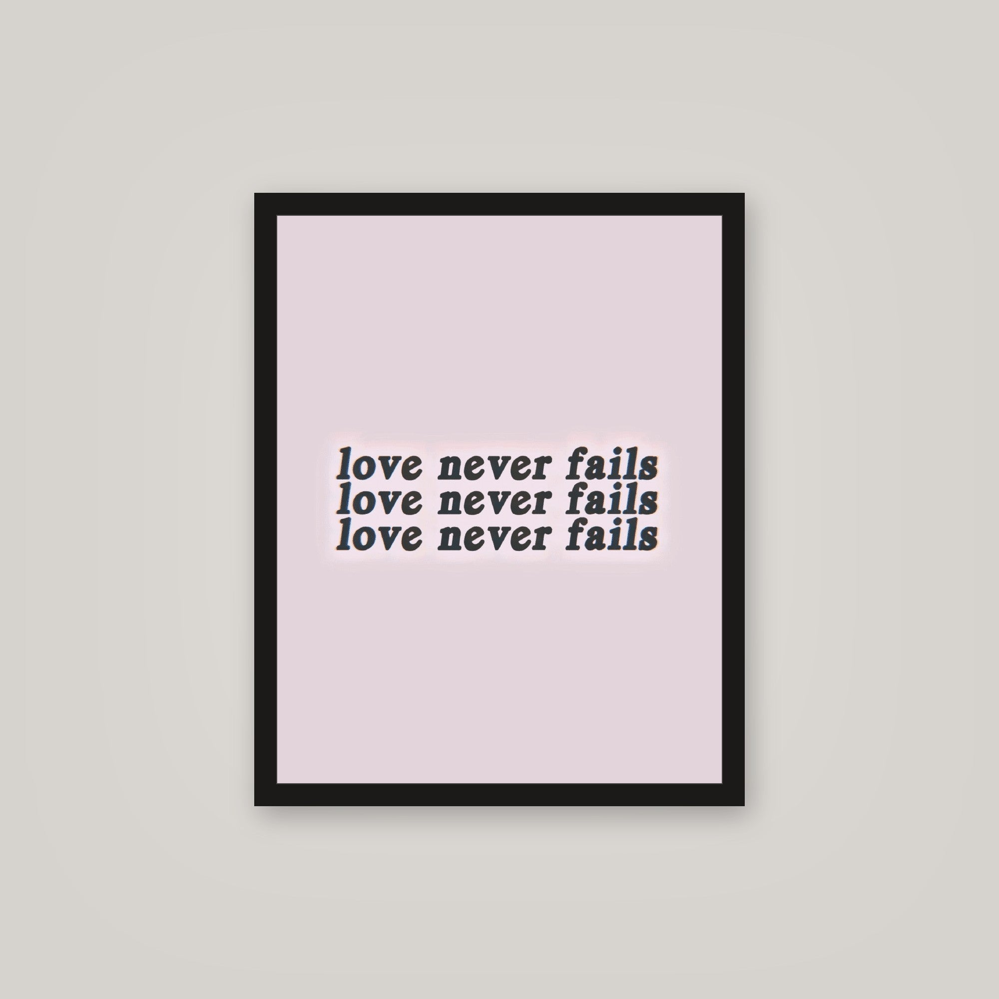 [auto-mockup] LOVE NEVER FAILS POSTER - 16 x 20in.