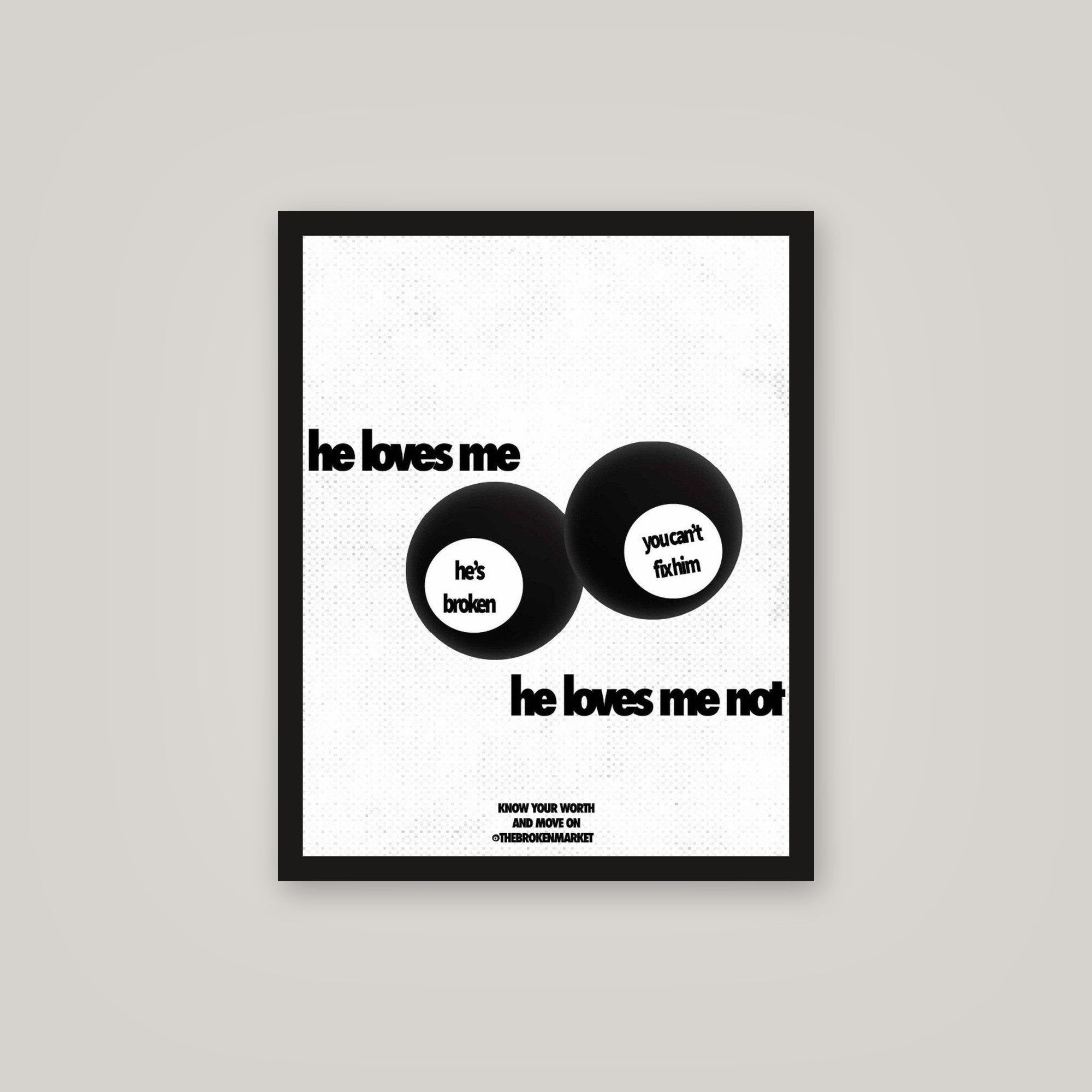 [auto-mockup] LOVES ME NOT - 16 x 20 in.