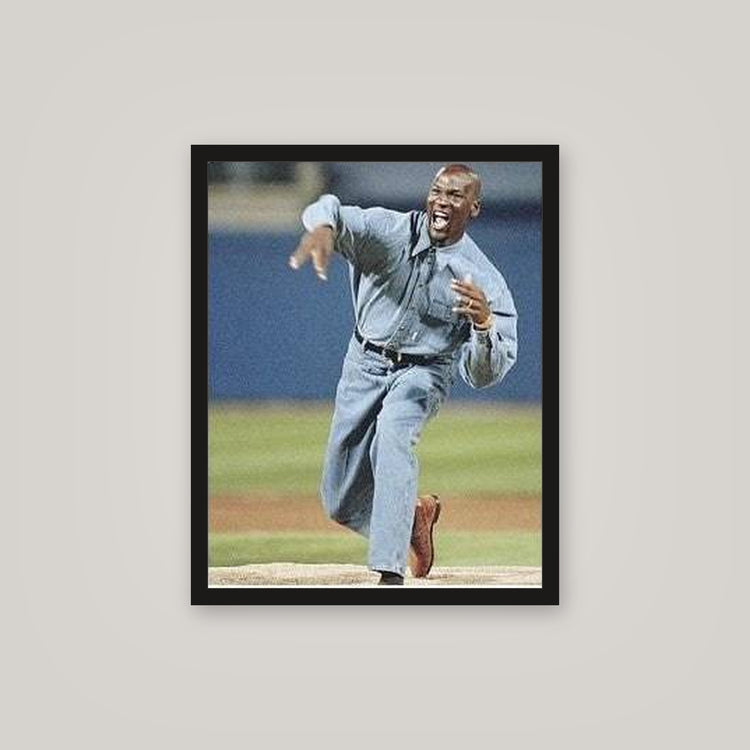 [auto-mockup] MICHAEL JORDAN BASEBALL POSTER - 16 x 20in.