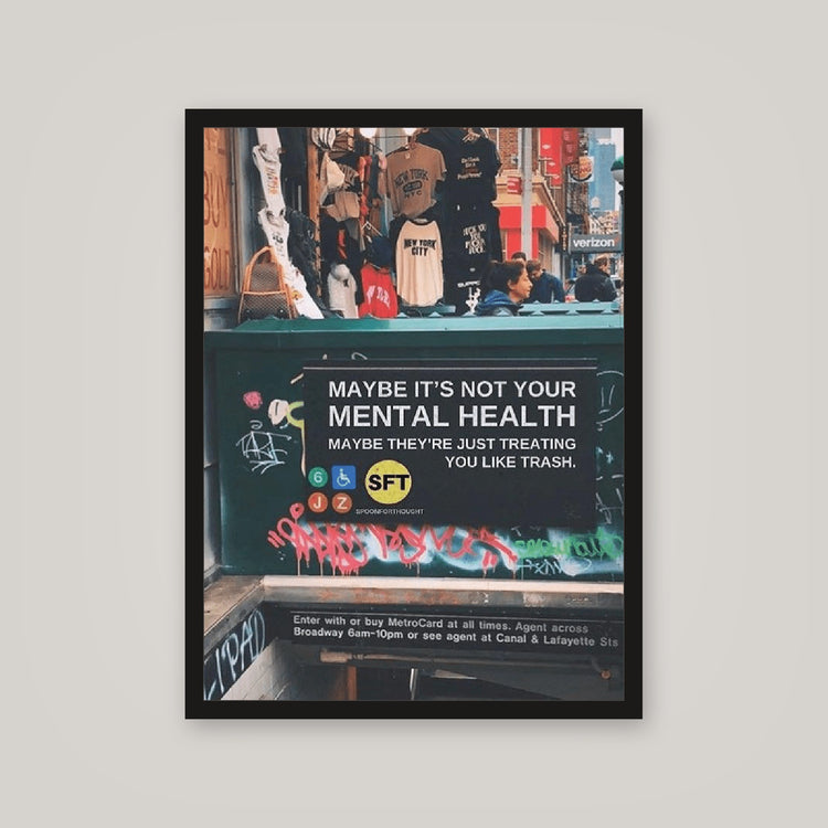 [auto-mockup] MIGHT B MENTAL ILLNESS POSTER - 18 x 24in.