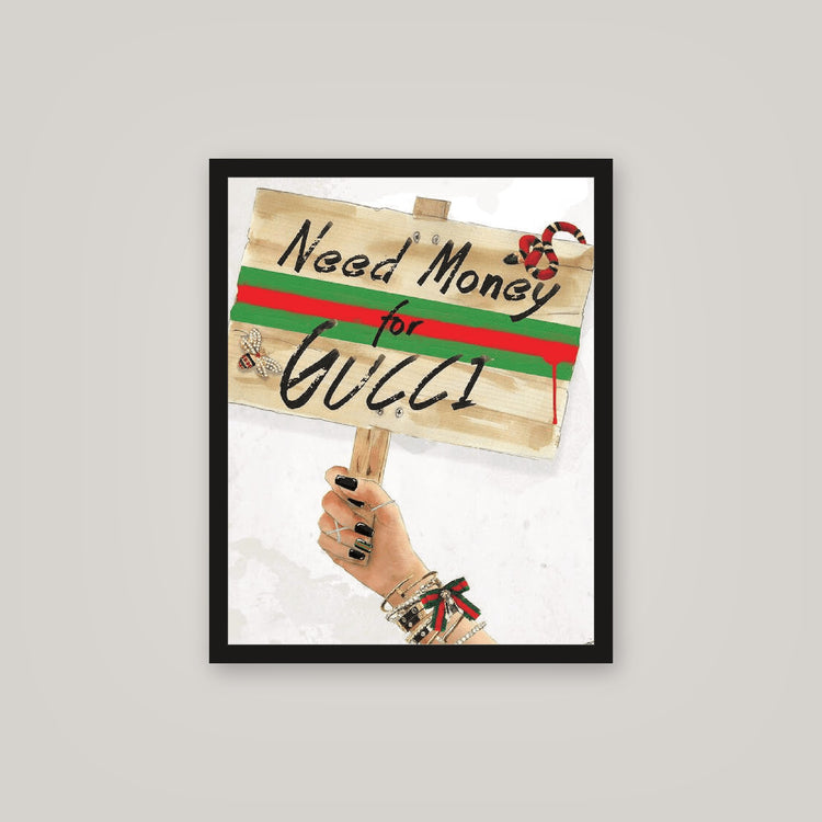[auto-mockup] MONEY FOR GG POSTER - 16 x 20in.
