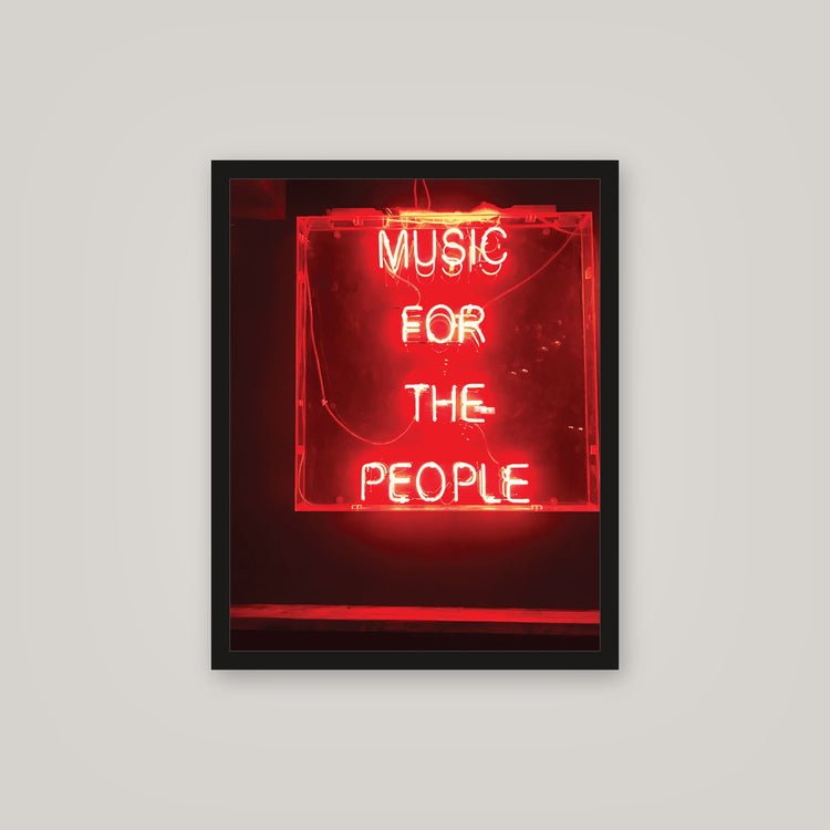 [auto-mockup] MUSIC FOR THE PEOPLE POSTER - 16 x 20in.