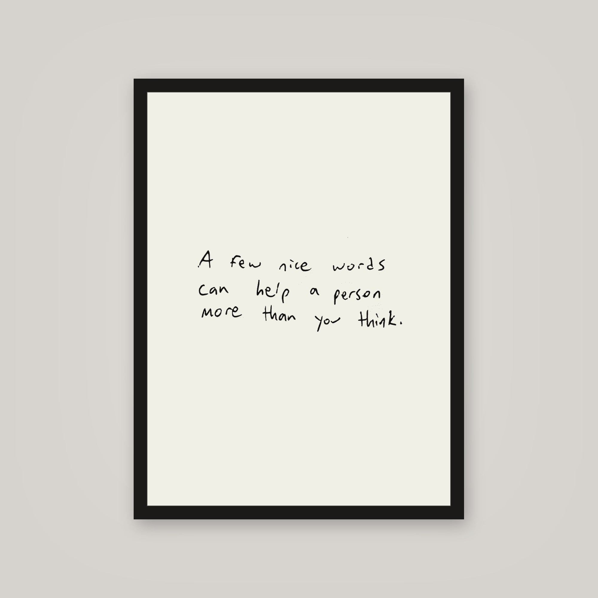 [auto-mockup] NICE WORDS POSTER - 18 x 24in.