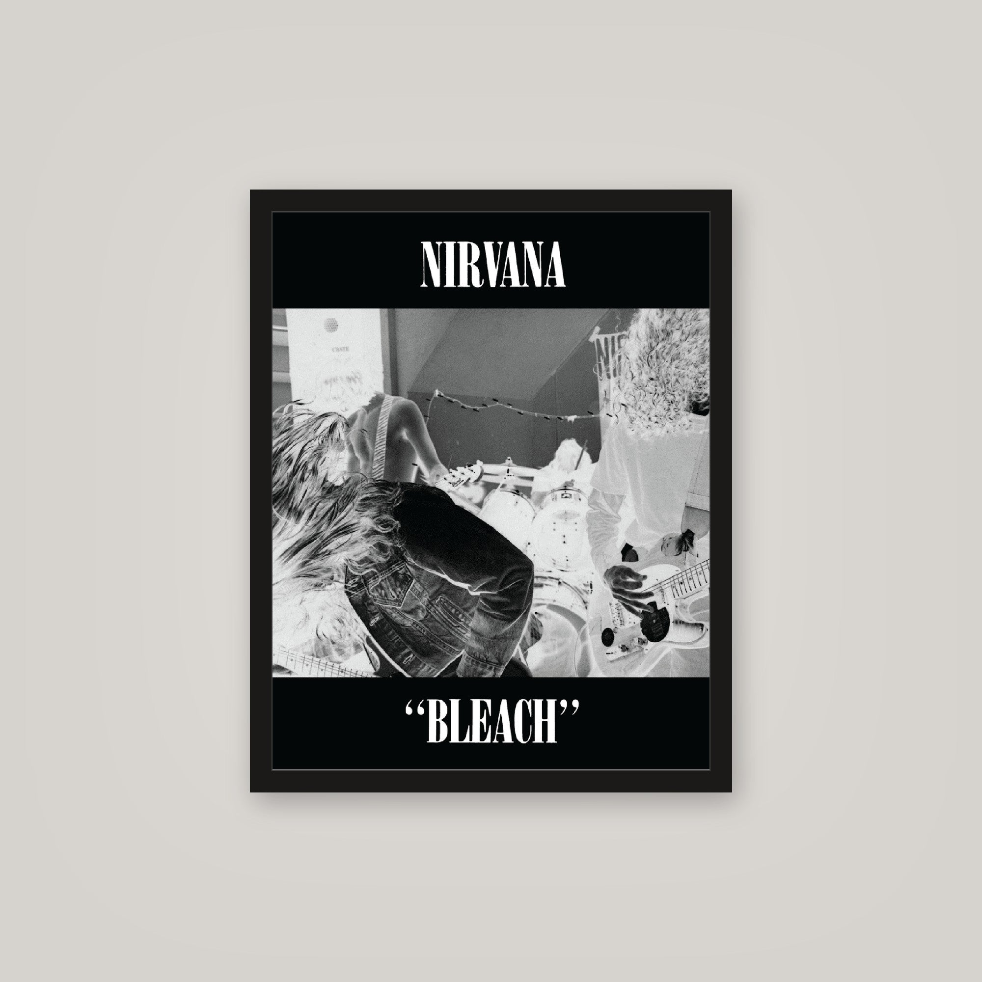[auto-mockup] NIRVANA BLEACH INVERTED POSTER - 16 x 20in.