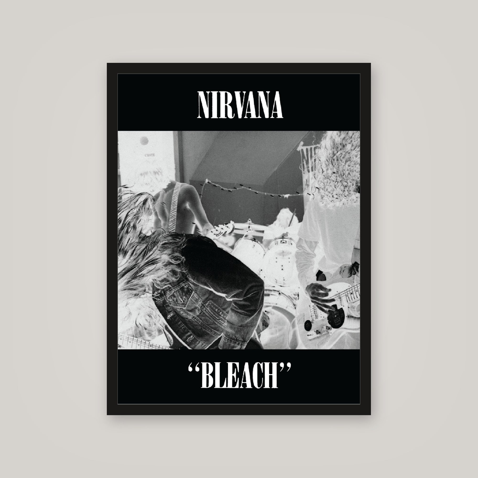 [auto-mockup] NIRVANA BLEACH INVERTED POSTER - 18 x 24in.