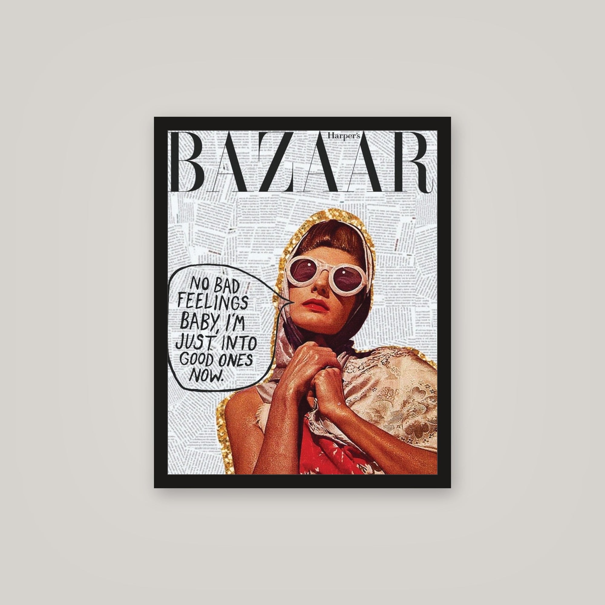 [auto-mockup] NO BAD FEELINGS BAZAAR POSTER - 16 x 20in.