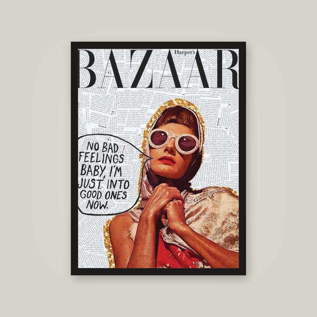 [auto-mockup] NO BAD FEELINGS BAZAAR POSTER - 18 x 24in.