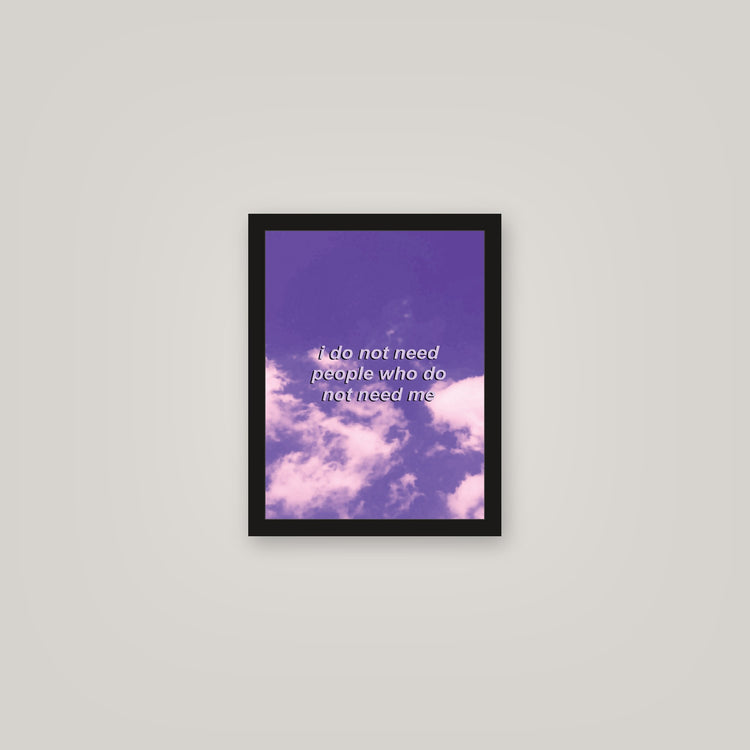 [auto-mockup] NO NEED POSTER - 11 x 14in.