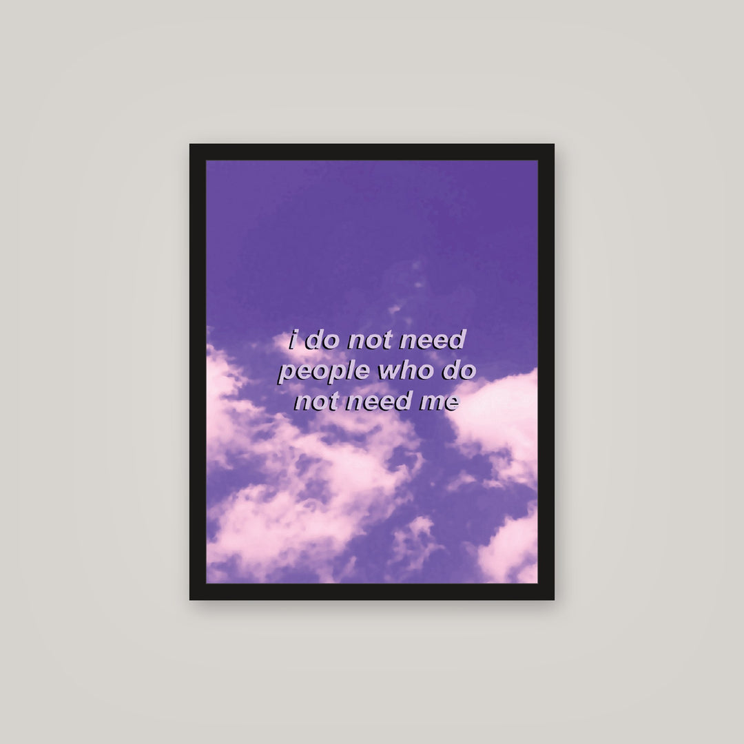 [auto-mockup] NO NEED POSTER - 16 x 20in.