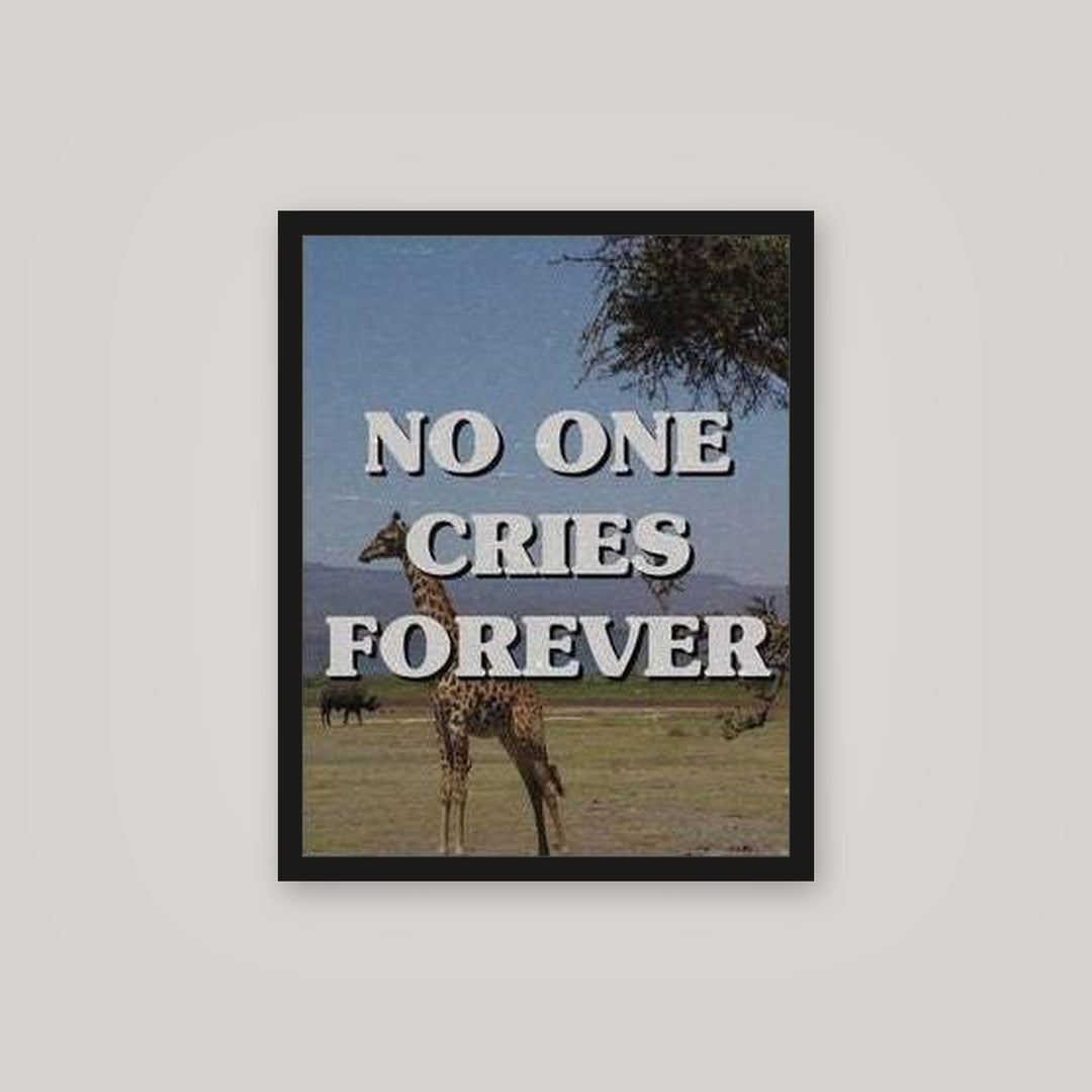 [auto-mockup] NO ONE CRIES POSTER - 16 x 20in.