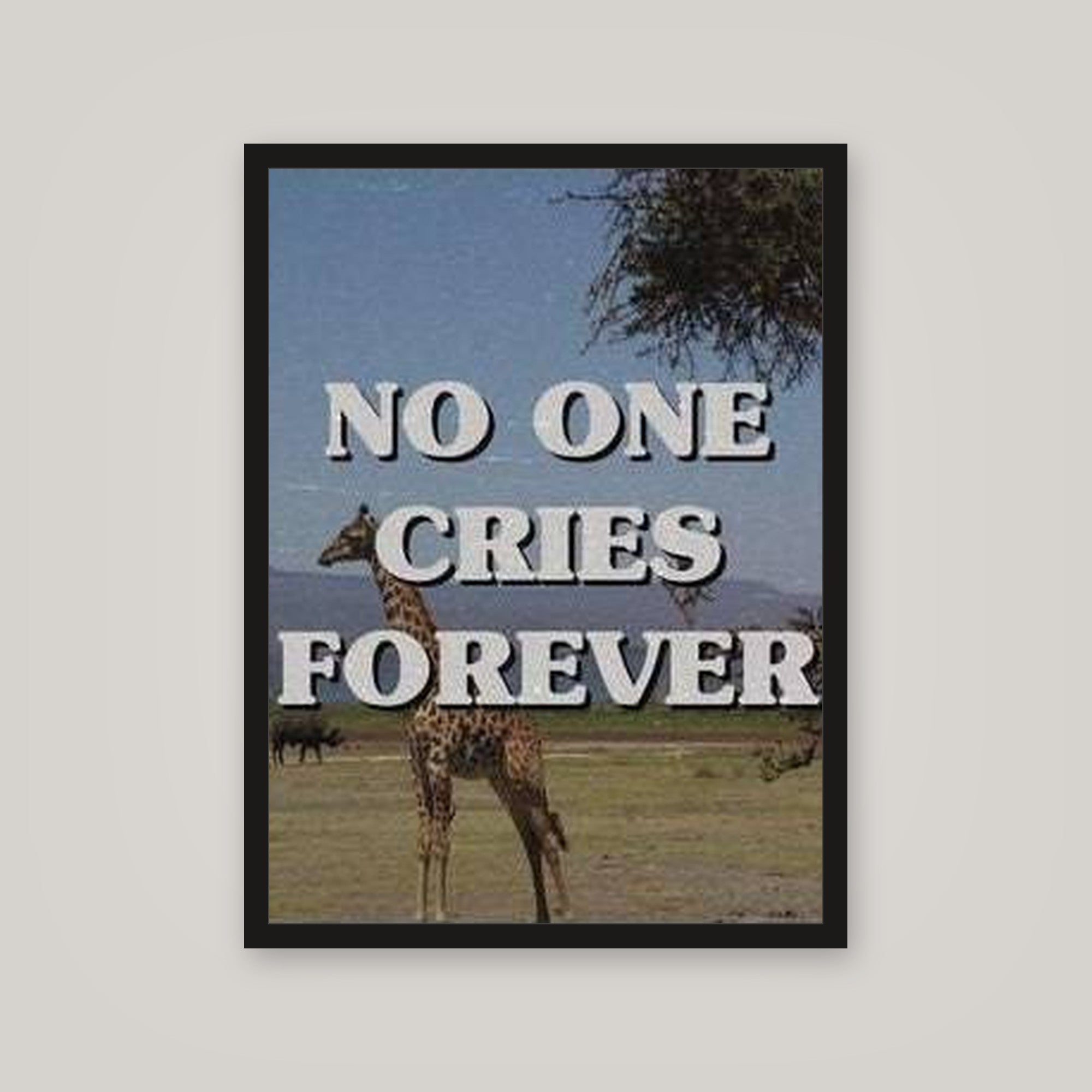 [auto-mockup] NO ONE CRIES POSTER - 18 x 24in.