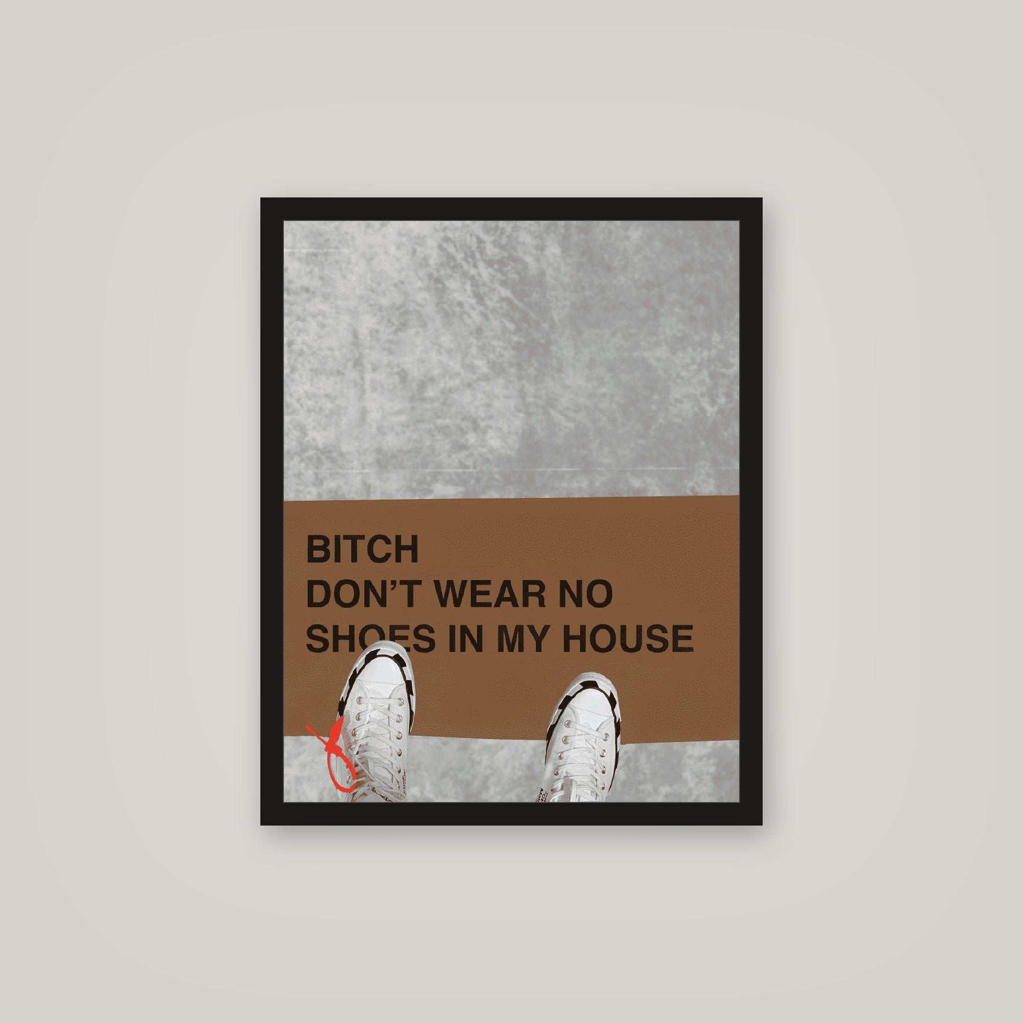 [auto-mockup] NO SHOES POSTER - 16 x 20in.