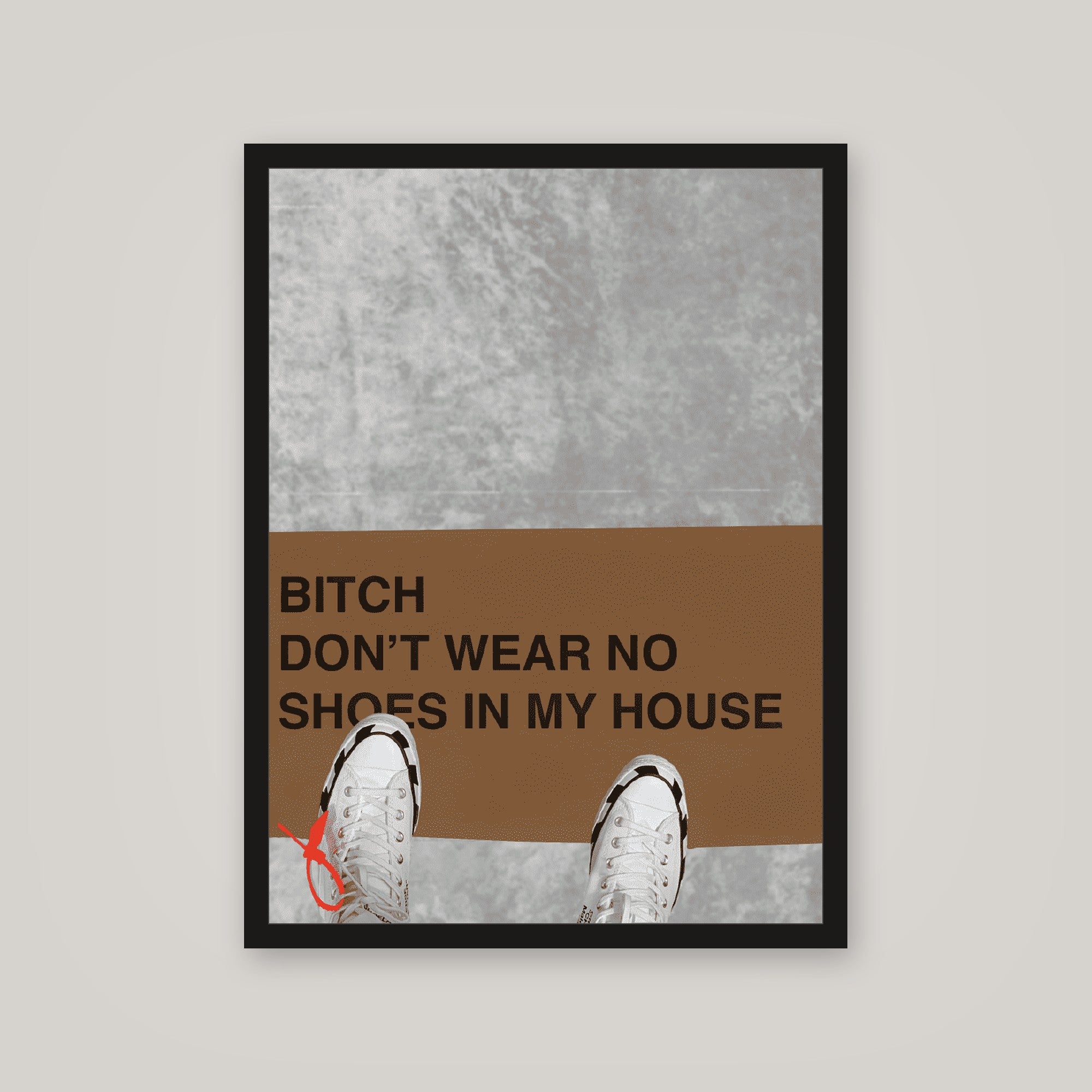 [auto-mockup] NO SHOES POSTER - 18 x 24in.