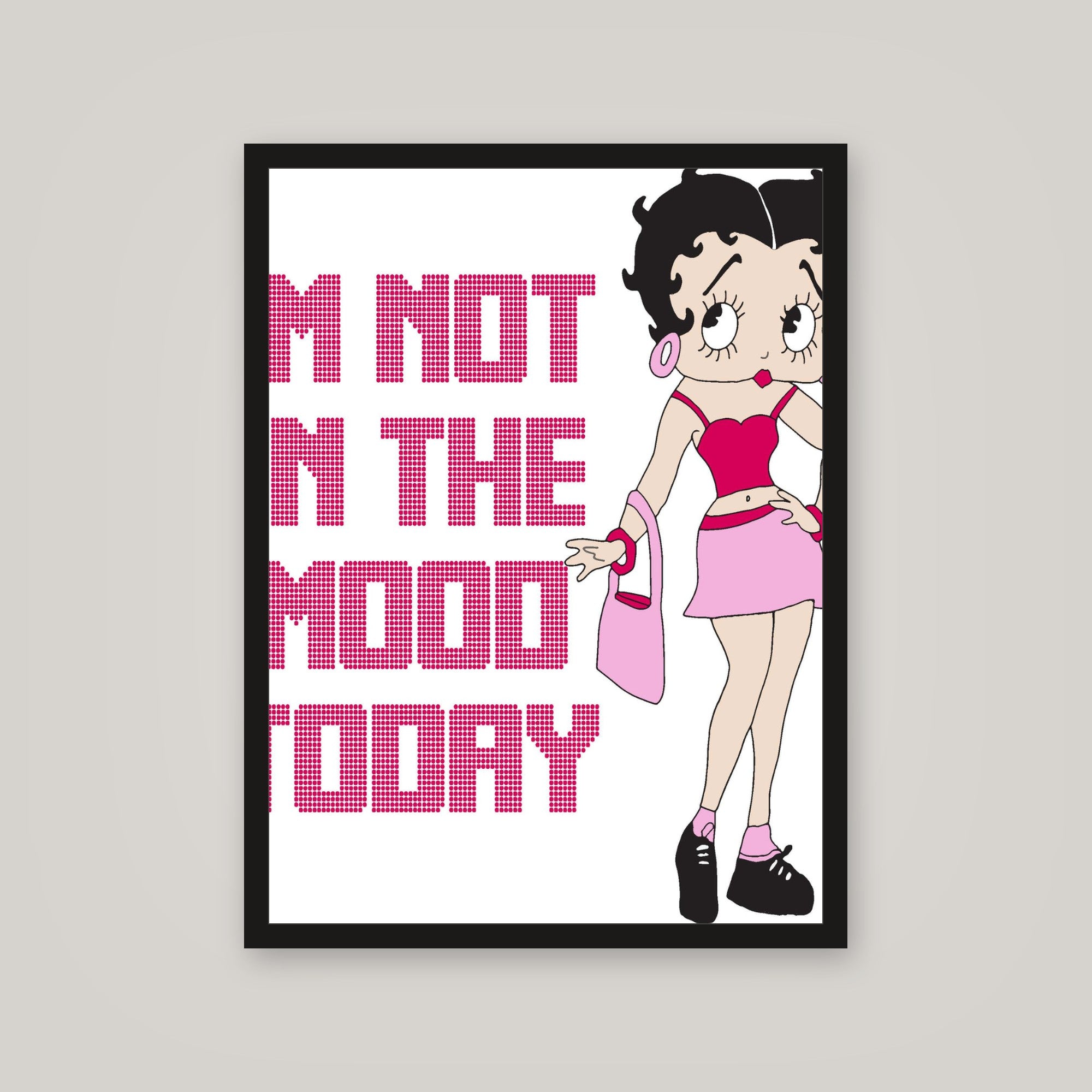 [auto-mockup] NOT IN THE MOOD POSTER - 18 x 24 in