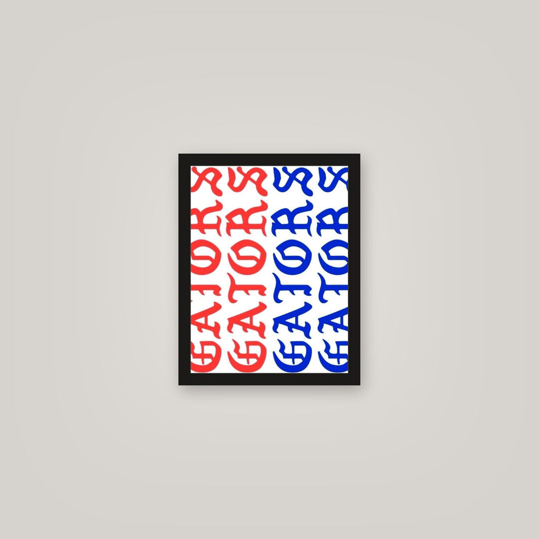 [auto-mockup] ORANGE N BLUE GATA POSTER - 11 x 14in.
