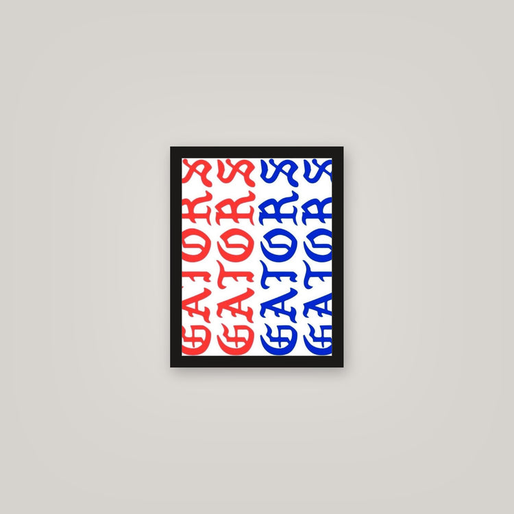 [auto-mockup] ORANGE N BLUE GATA POSTER - 11 x 14in.