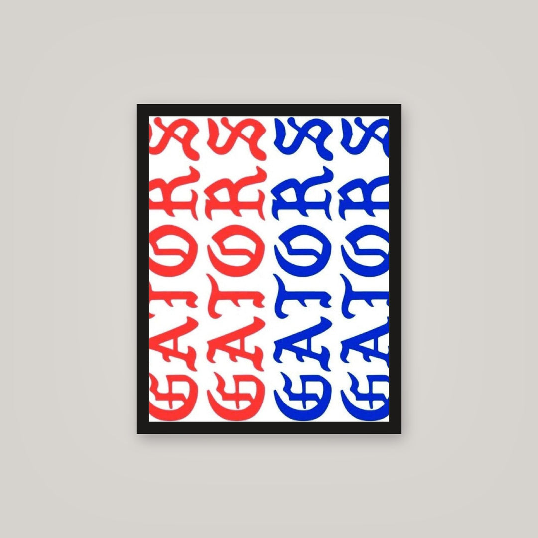 [auto-mockup] ORANGE N BLUE GATA POSTER - 16 x 20in.