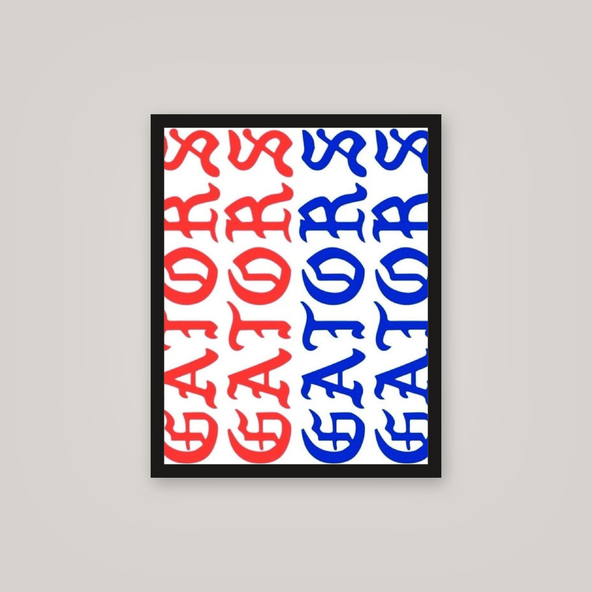 [auto-mockup] ORANGE N BLUE GATA POSTER - 16 x 20in.