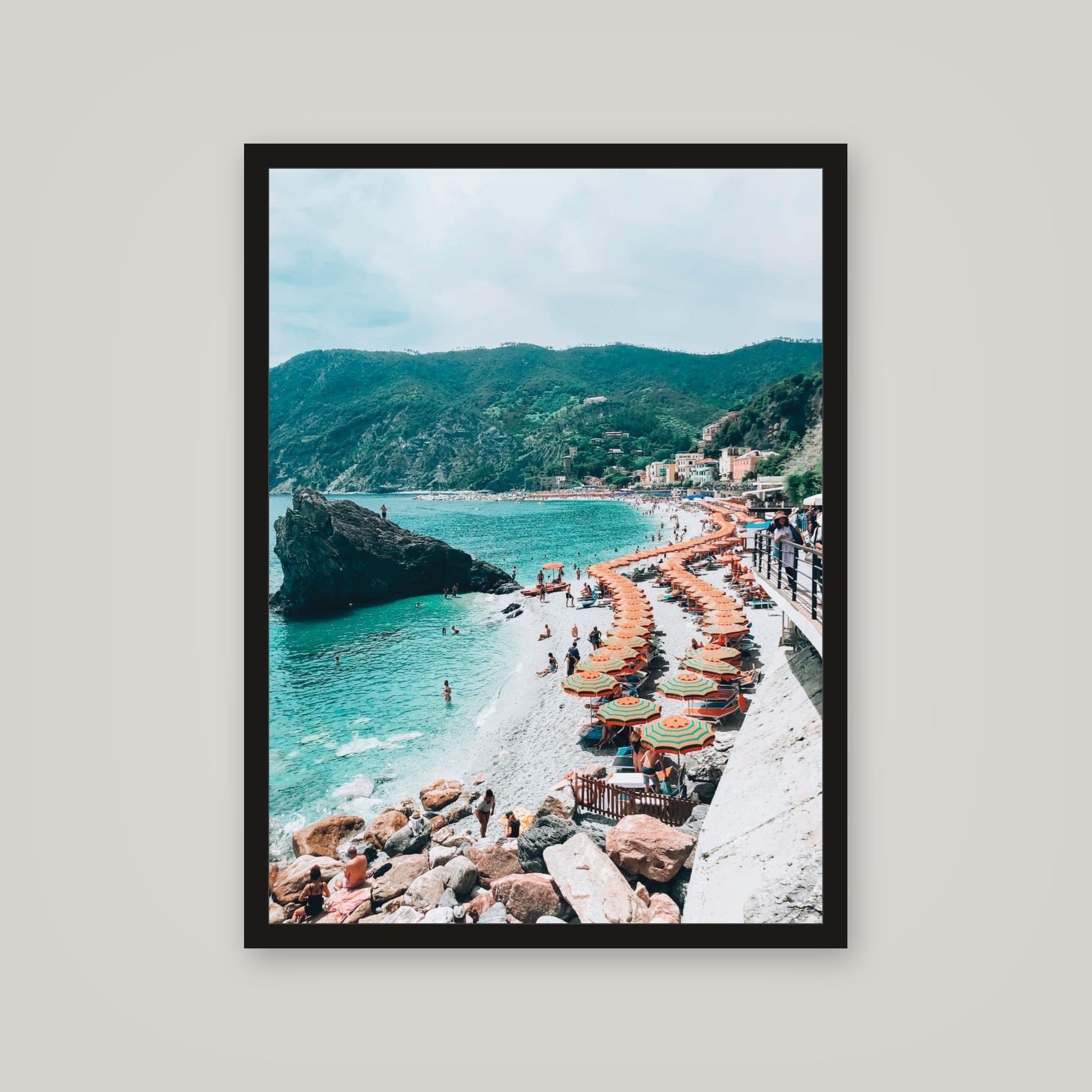 [auto-mockup] ORANGE UMBRELLAS POSTER - 18 x 24in.