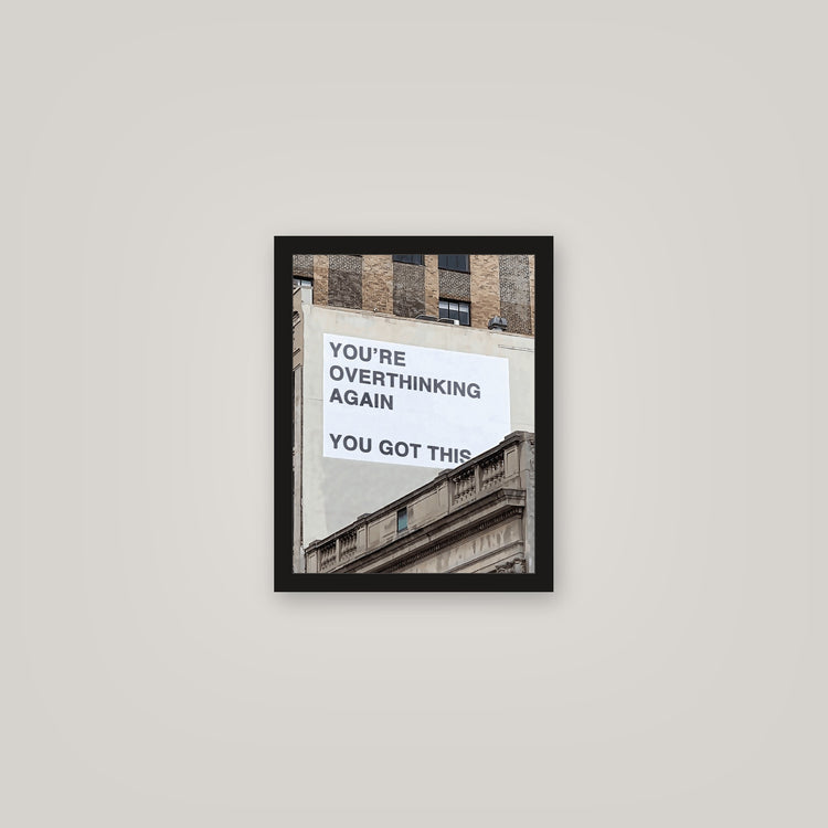 [auto-mockup] OVERTHINKING POSTER - 11 x 14in.