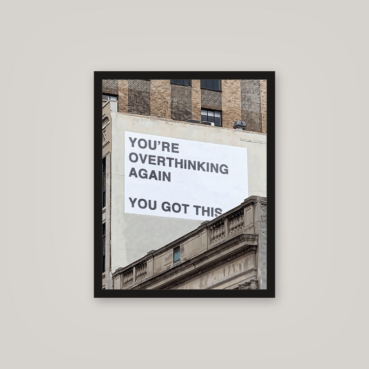 [auto-mockup] OVERTHINKING POSTER - 16 x 20in.