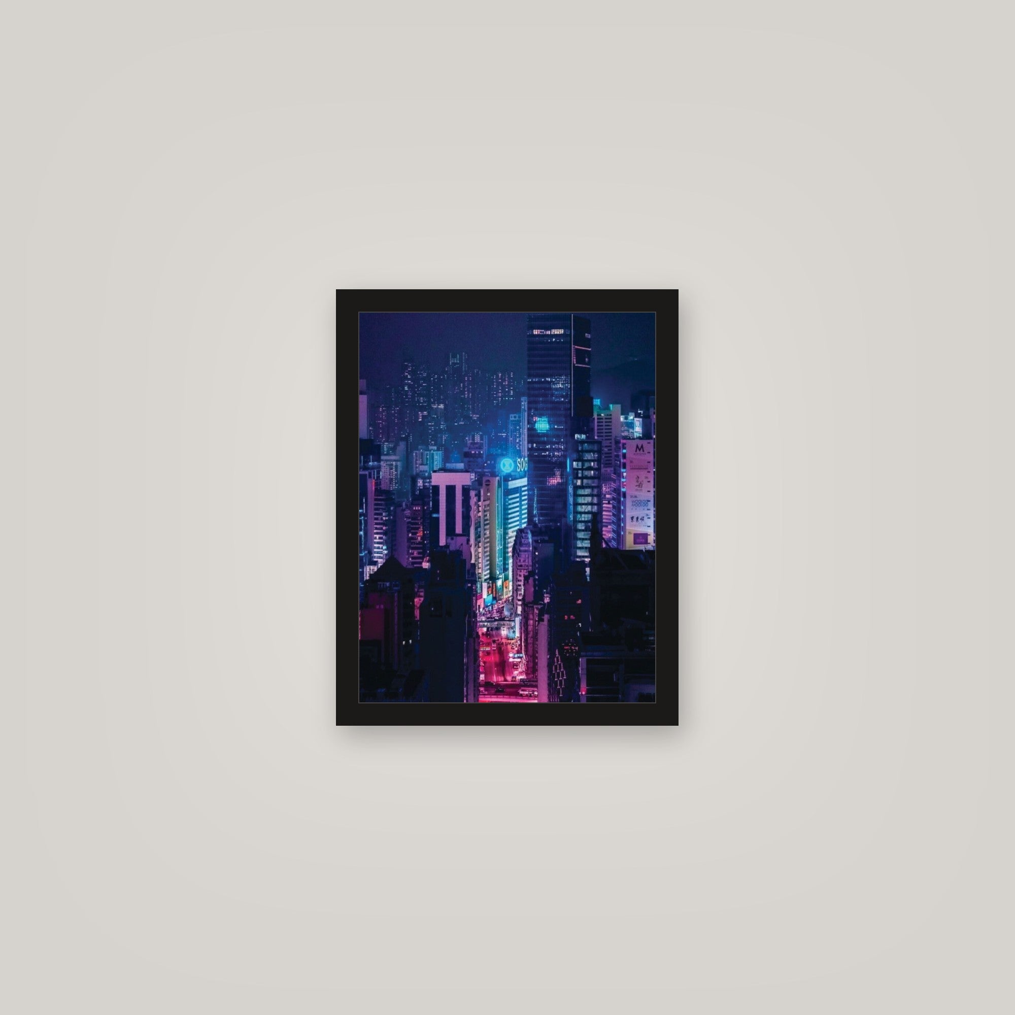 [auto-mockup] PINK AND BLUE NIGHTS POSTER - 11 x 14in.