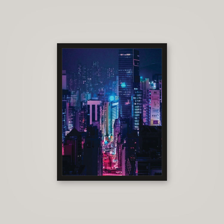 [auto-mockup] PINK AND BLUE NIGHTS POSTER - 16 x 20in.