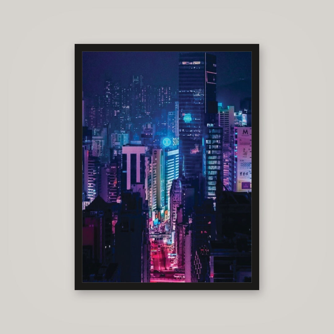 [auto-mockup] PINK AND BLUE NIGHTS POSTER - 18 x 24in.