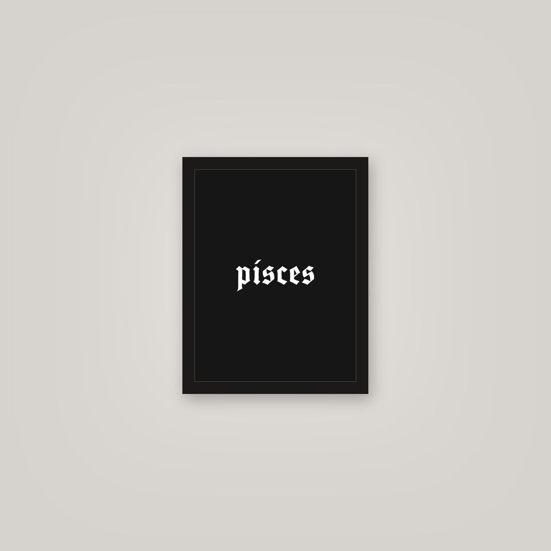 [auto-mockup] PISCES POSTER IN MULTIPLE COLORS - 11 x 14in.