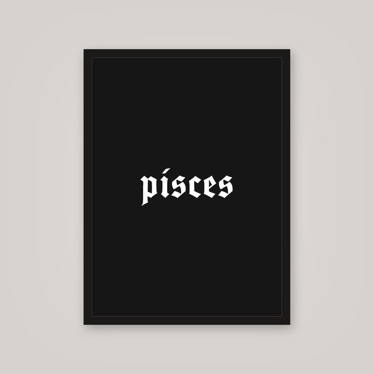 [auto-mockup] PISCES POSTER IN MULTIPLE COLORS - 18 x 24in.