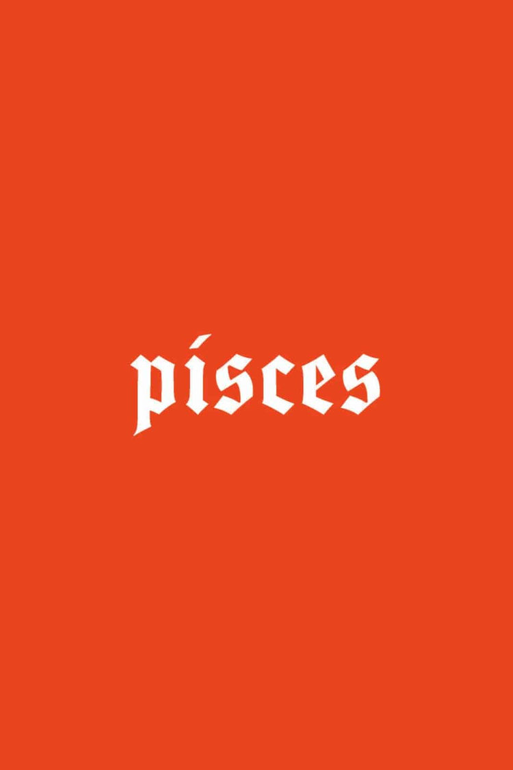 PISCES POSTER IN MULTIPLE COLORS - PosterFi