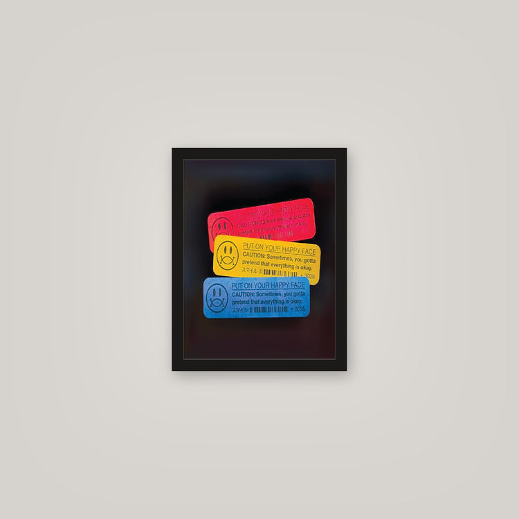 [auto-mockup] PUT ON A HAPPY FACE POSTER - 11 x 14in.