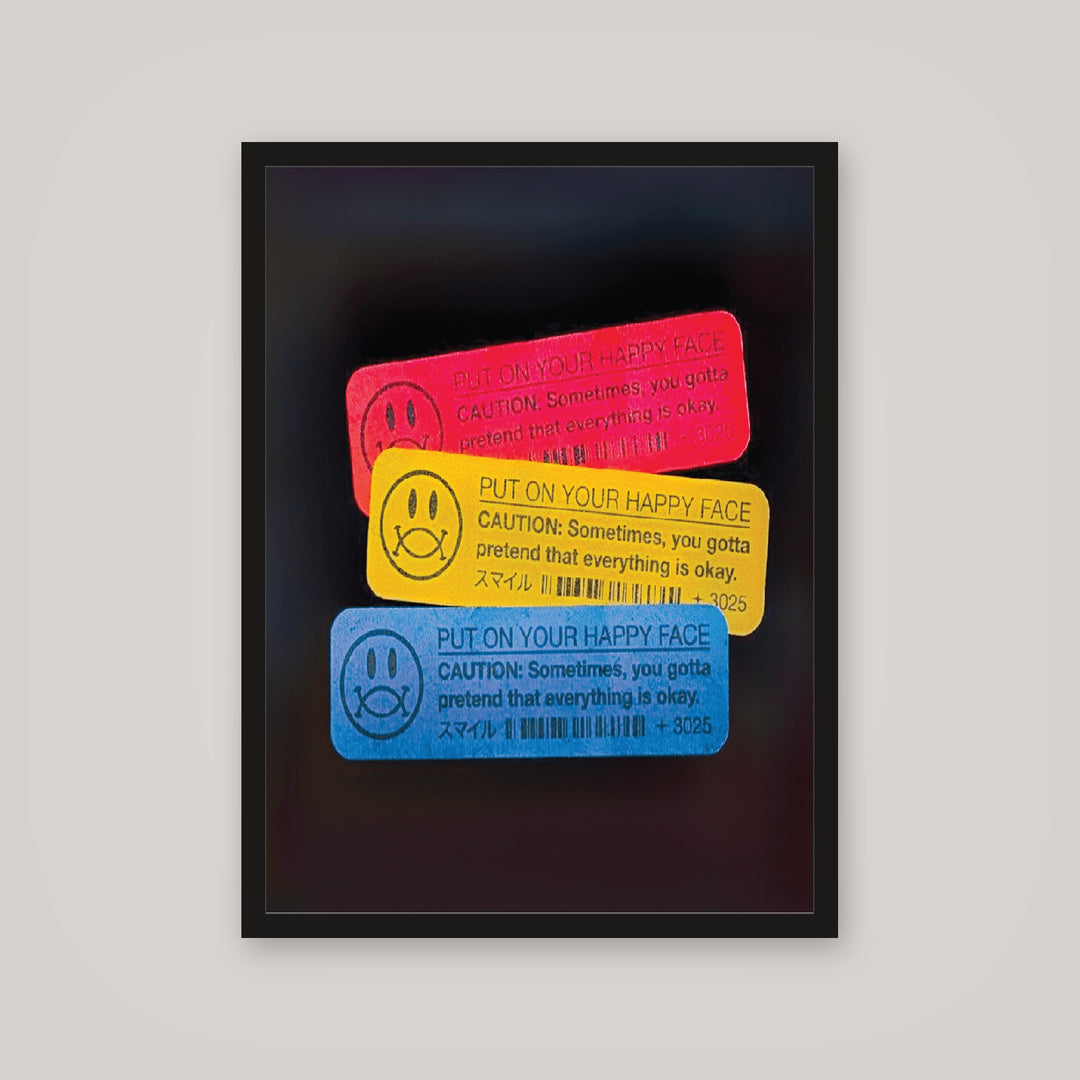 [auto-mockup] PUT ON A HAPPY FACE POSTER - 18 x 24in.