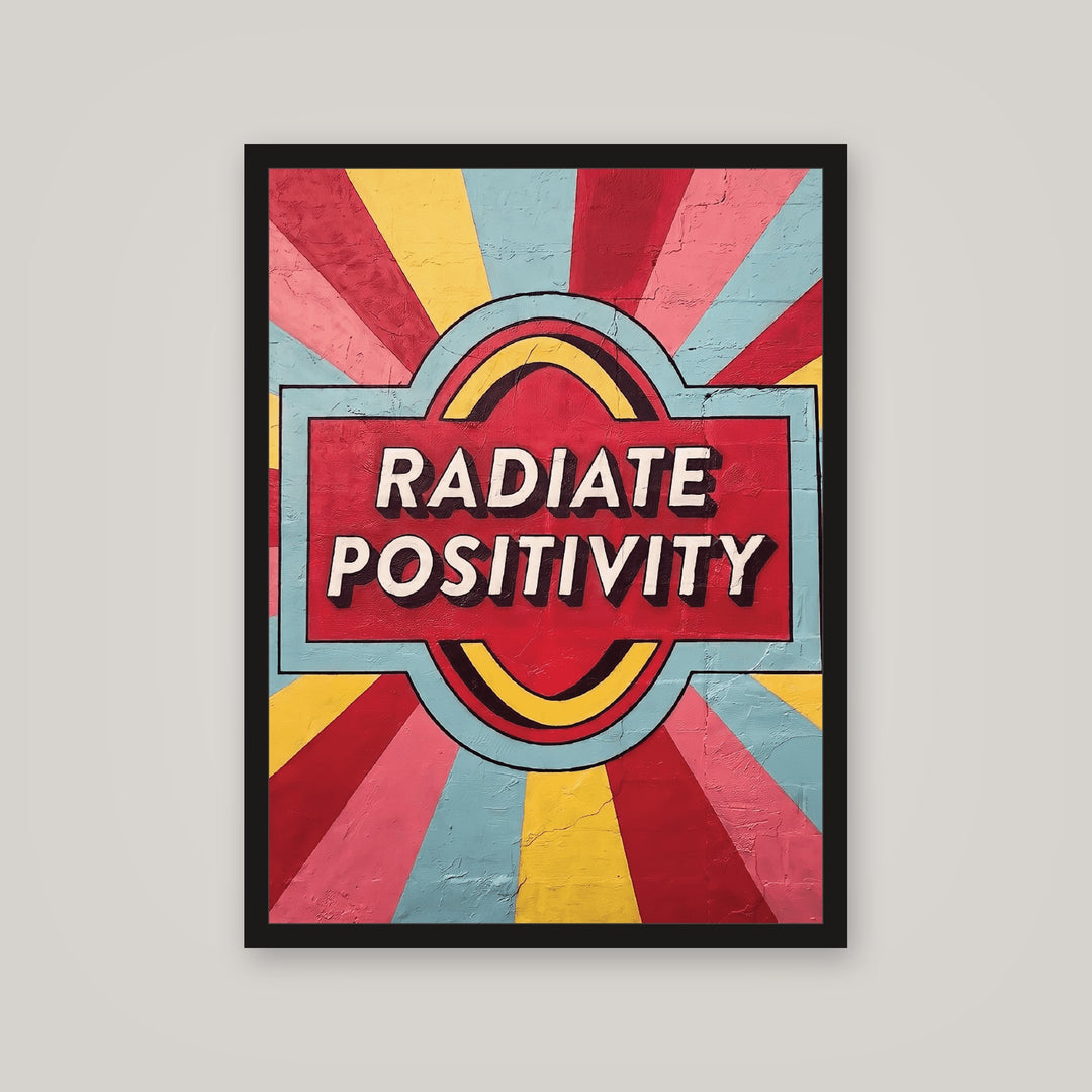 [auto-mockup] RADIATE POSITIVITY POSTER - 18 x 24in.